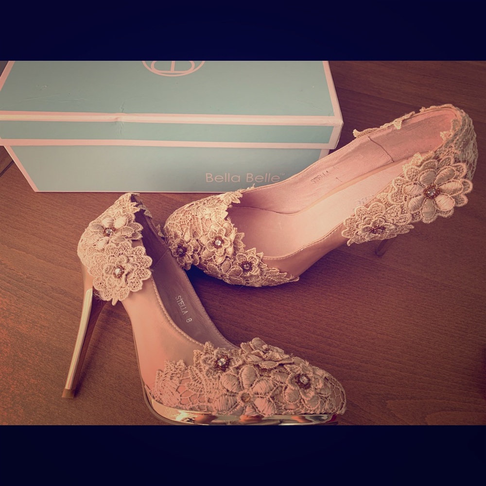 Never worn Bella Belle shoes - stunning lace detai